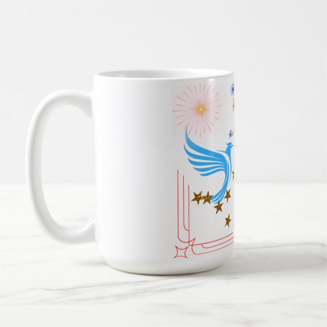 Caneca De Café Duas Aves Majestosas (Esquerda)