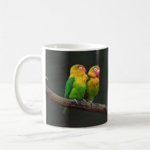 Caneca De Café Duas aves-pomba em uma ramificação