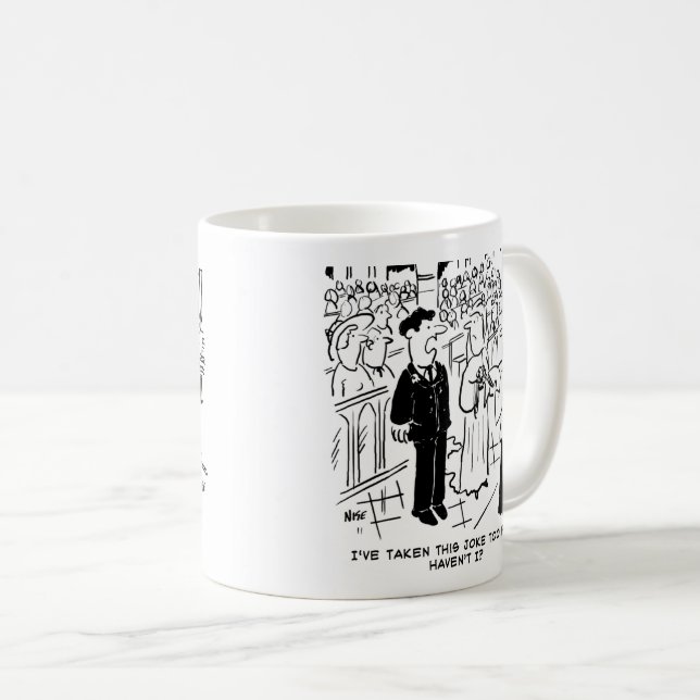 Caneca De Café Duas Cartuns Temáticos De Bridegroom. (Frente Esquerda)