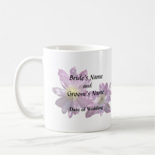 Caneca De Café Duas Clematis Rosa