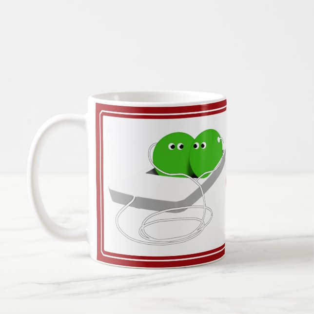 Caneca De Café Duas Ervilhas num Vagem (Esquerda)