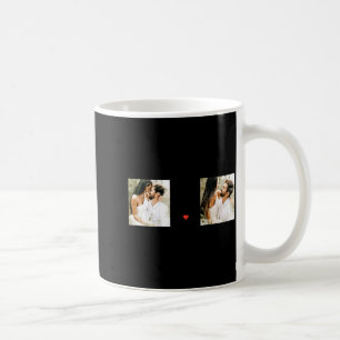 Caneca De Café Duas Fotos Feliz Dia dos Namorados Citação Românti
