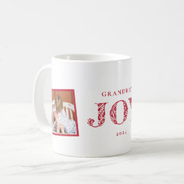 Caneca De Café Duas Fotos: Joy Holiday Gift Mug