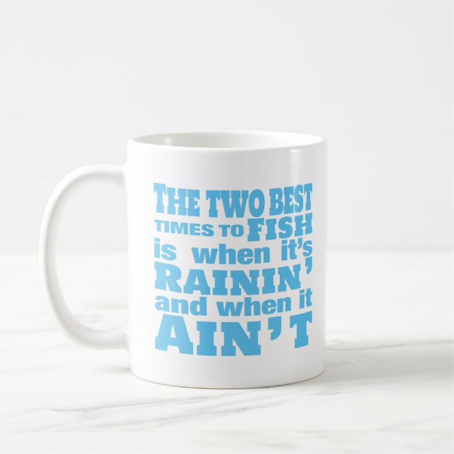 Caneca De Café Duas Melhores Vezes A Pescar (Esquerda)