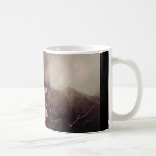Caneca De Café Duas orquídeas e uma paisagem da montanha