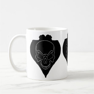 Caneca De Café Duas Raparigas E Crânio