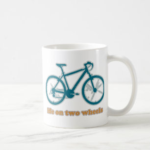 Caneca De Café duas rodas. bicicleta