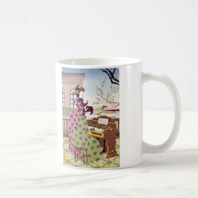 Caneca De Café Duas senhoras japonesas, C1890 (Direita)