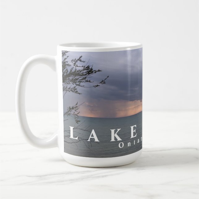 Caneca De Café Duas tempestades sobre o Lago Huron (Esquerda)