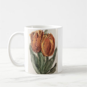 Caneca De Café Duas Tulipas Vermelhas por Sientje Mesdag-van Hout