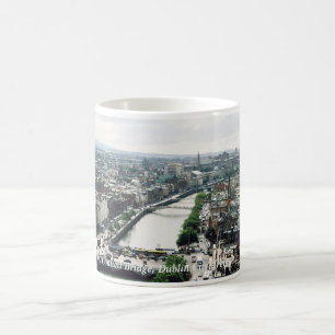 Caneca De Café Dublin city skyline & O'Connell Bridge Irlanda
