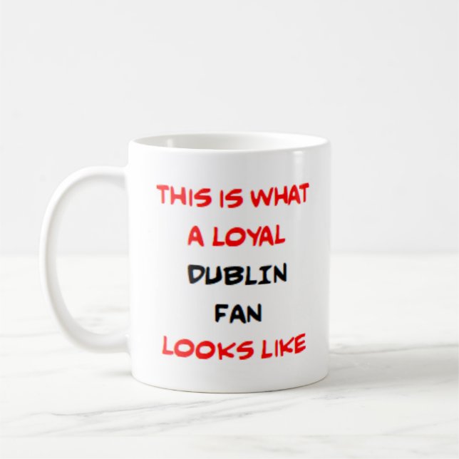 Caneca De Café dublin fan, loyal (Esquerda)