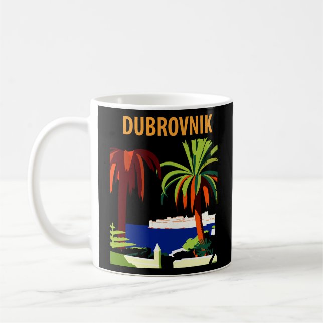 Caneca De Café Dubrovnik, Palmas na Costa (Esquerda)