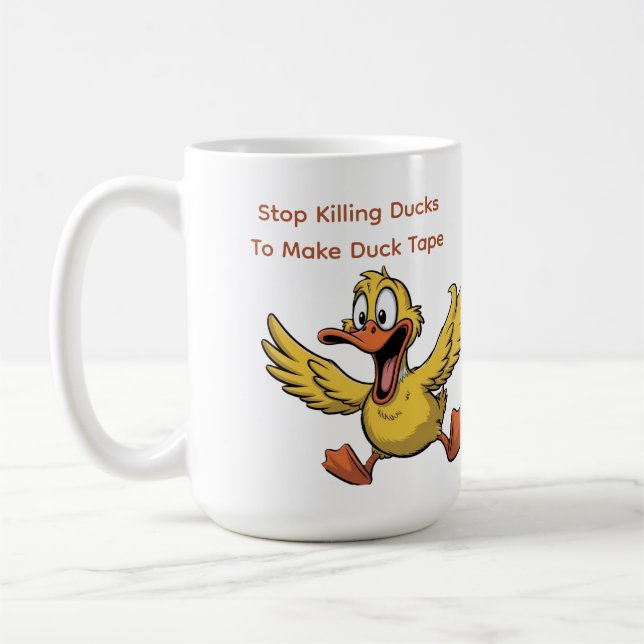 Caneca De Café duck tape sarcasm (Esquerda)