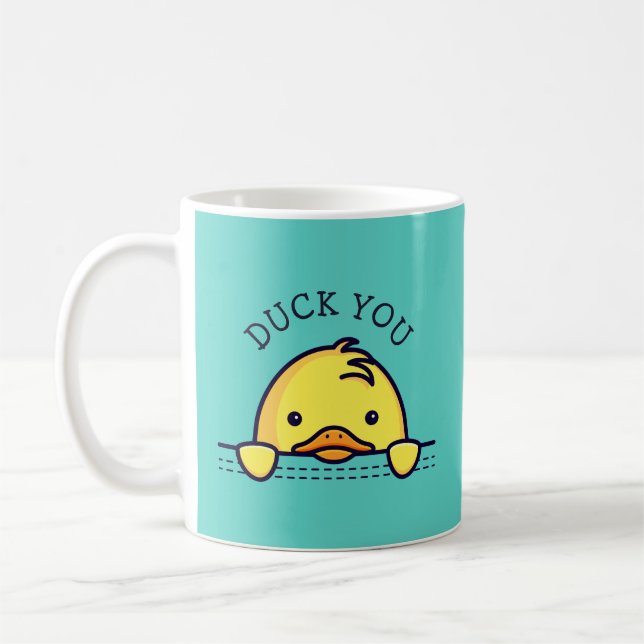 Caneca De Café Duck You Pun (Esquerda)
