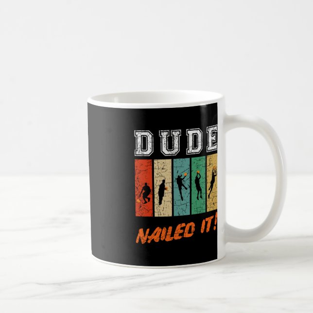 Caneca De Café Dude Nails It Baller Sport Lover Basball Playe (Direita)