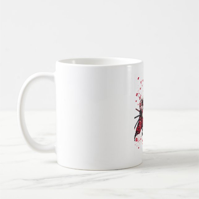 Caneca De Café Duelo de Samurai Caveira (Esquerda)