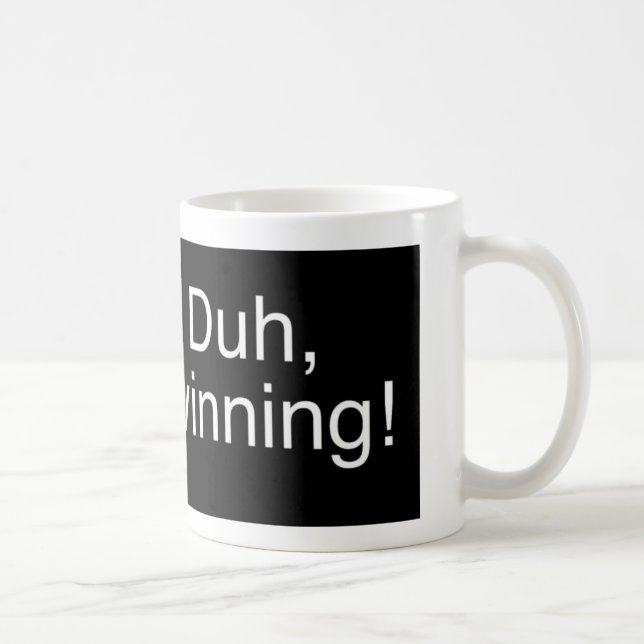 Caneca De Café Duh preto de vencimento (Direita)