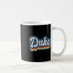 Caneca De Café Duke First Name Boy Vintage Style 70s 80s Pessoal