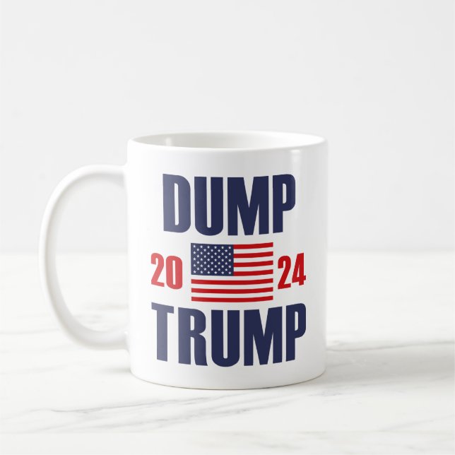 Caneca De Café Dump Trump 2024 (Esquerda)