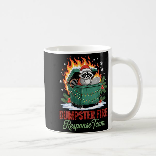 Caneca De Café Dumpster Fire Resnse Team Leader Christmas  (Direita)