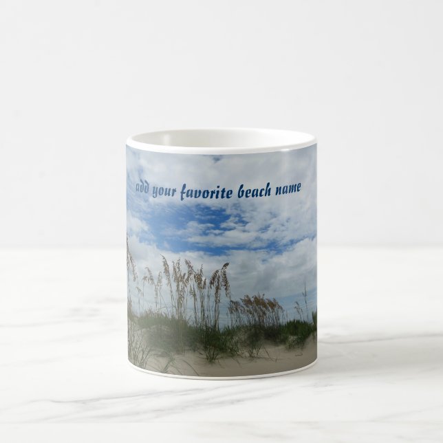 Caneca De Café Dunas de areia americanas da praia (Centro)