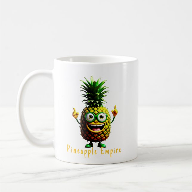 Caneca De Café Dundee de abacaxi - Império do abacaxi (Esquerda)