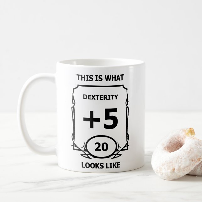 Caneca De Café Dungeons and Dragons Dexterity Mug (Com Donut)
