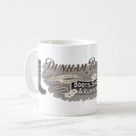 Caneca De Café Dunham Bros. Boots, Calçados e rolas de borracha