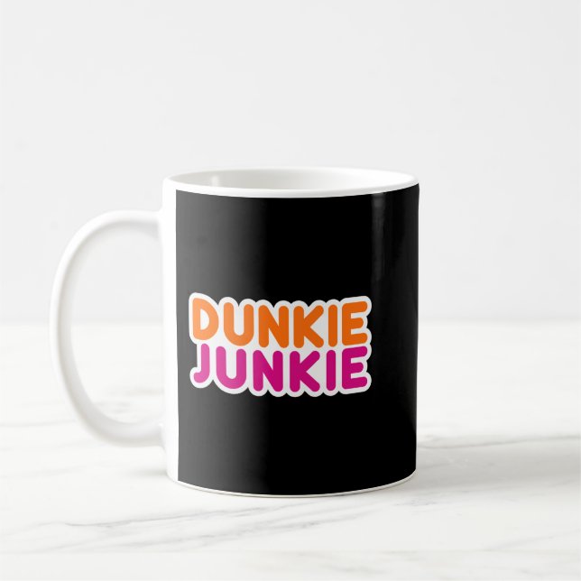 Caneca De Café Dunkie Junkie - Engraçado Café Lover Gift Pullover (Esquerda)