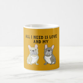 Caneca De Café Duo de Bulldog Francês