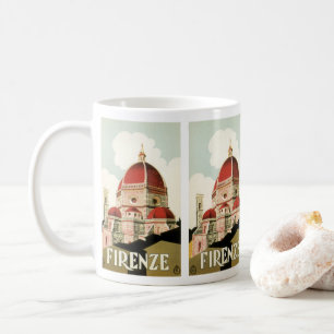 Caneca De Café Duomo em Firenze Florence Itália Viagens vintage A