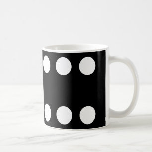 Caneca De Café Dupla Seis Black Domino Mug