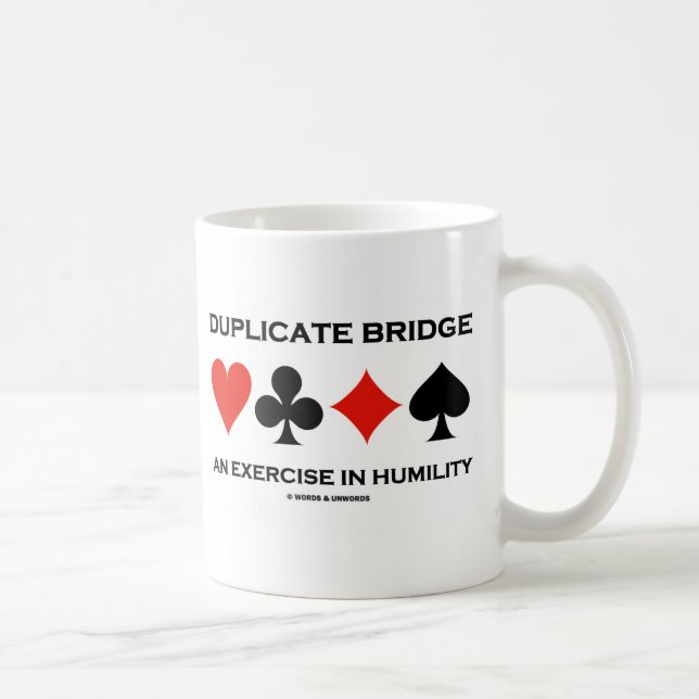 Caneca De Café Duplicar Ponte e Exercício em Humildade (Humor) (Direita)