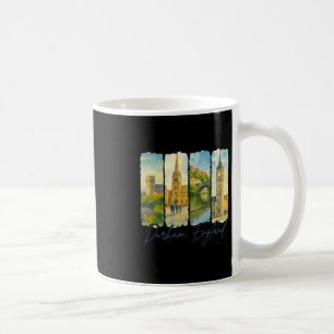 Caneca De Café Durham Inglaterra Viagem Passeio Pincelada Souveni