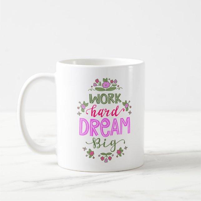 CANECA DE CAFÉ DURO DE TRABALHO SONHO BIG (Esquerda)