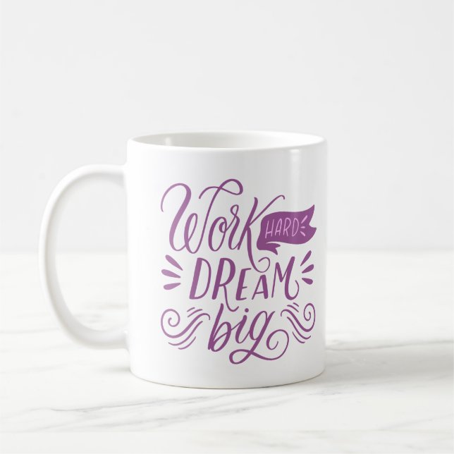 CANECA DE CAFÉ DURO DE TRABALHO SONHO BIG (Esquerda)