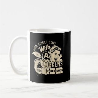 Caneca De Café Duro Dickens Cider Girl Whiskey E Beer Apple Hum