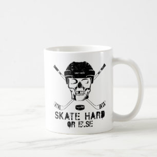 Caneca De Café Duro do crânio de hóquei ou outro