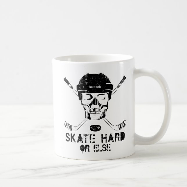 Caneca De Café Duro do crânio de hóquei ou outro (Direita)