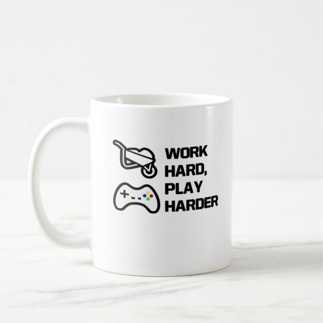 Caneca De Café Duro do Trabalho, Design da Declaração do Duro Toc (Esquerda)