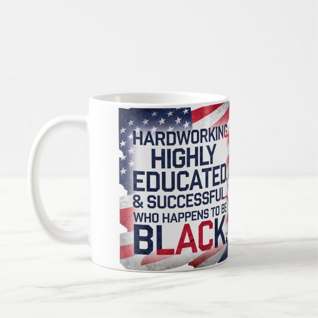 Caneca De Café Duro trabalhando, altamente instruído e bem-sucedi (Esquerda)