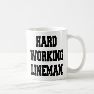 Caneca De Café Duro Working Lineman