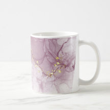Dusty Mauve e Faux Dourada Mug