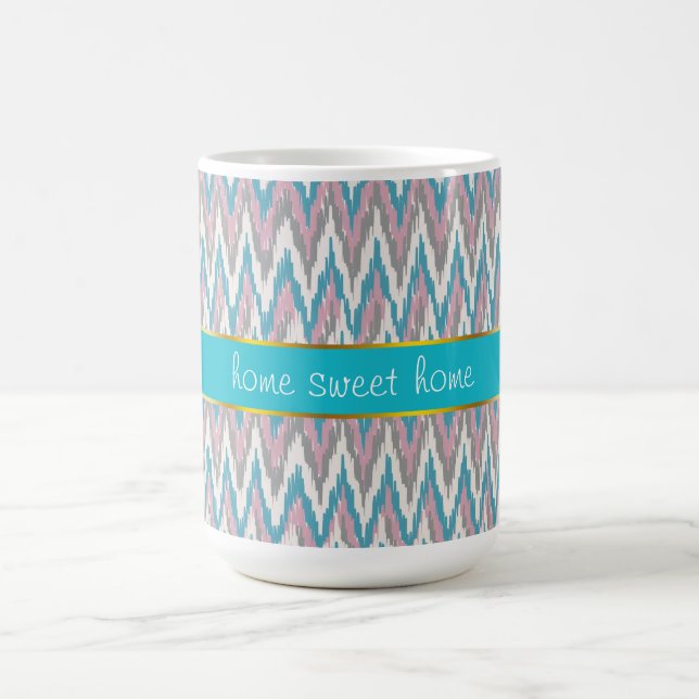 Caneca De Café Dusty Pink e Blue iKat (Centro)