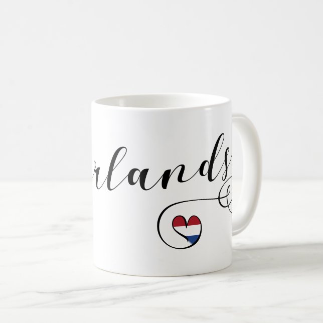 Caneca De Café Dutch Heart Mug (Frente Esquerda)