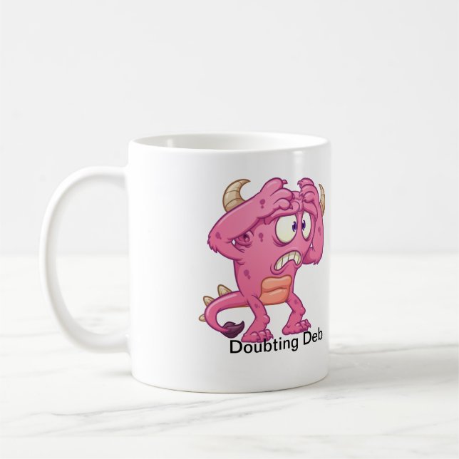 Caneca De Café Duvidando o Deb (Esquerda)