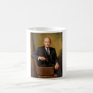 Caneca De Café Dwight Eisenhower Presidente da Casa Branca Retrat