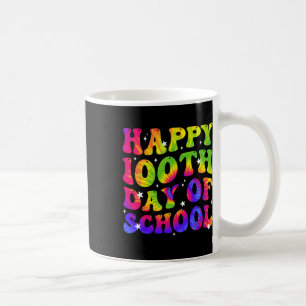 Caneca De Café Dye Feliz 100º Dia De Escola Alunos Crianças Profe