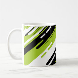 Caneca De Café Dynamic Diagonal Striped Abstract Design
